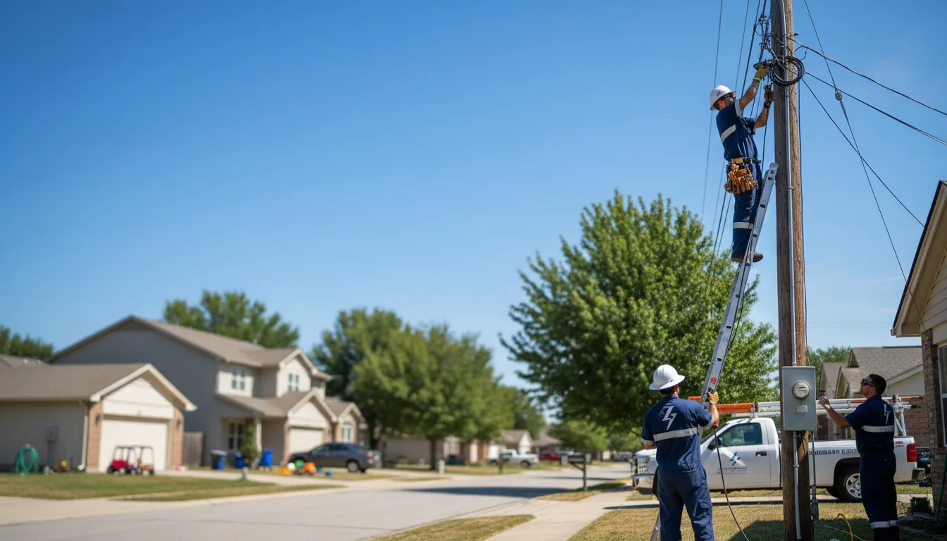Residential electrician providing installation services in Dewey, AZ